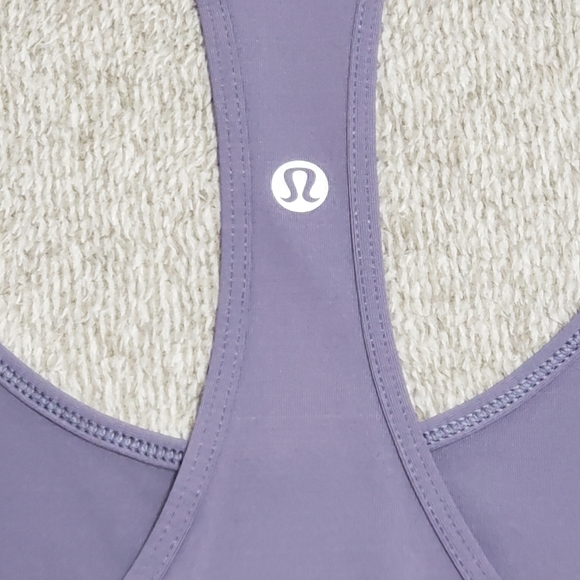 Lululemon Cool Racerback Tank Top Purple Fog Sz 6 - Picture 4 of 6